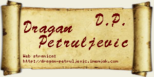Dragan Petruljević vizit kartica